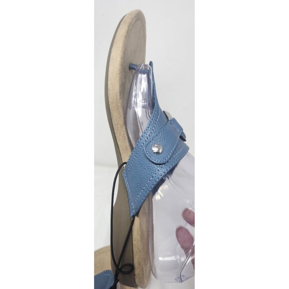 St John's Bay Women's Zion T-Strap Casual Sandal Size 12M Blue Faux Leather NWOT - Picture 6 of 11